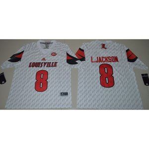 Louisville Cardinals Lamar Johnson White Jersey